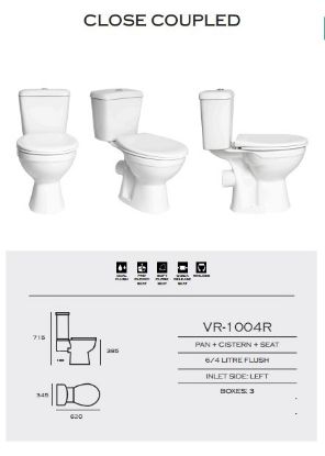 Picture of Aqua Close Coupled Rimless Toilet