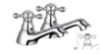 Picture of Traditional Cross Head  Basin  Tap (Pair)