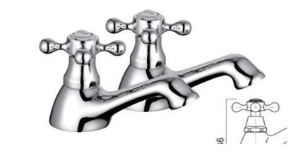 Picture of Traditional Cross Head  Basin  Tap (Pair)