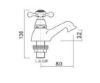 Picture of Traditional Cross Head  Basin  Tap (Pair)