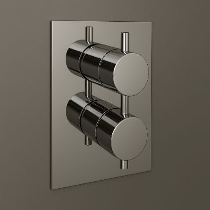 Picture of HYG Round 2 Dial 2 Outlet Concealed Thermostatic Shower Mixer