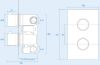 Picture of HYG Round 2 Dial 2 Outlet Concealed Thermostatic Shower Mixer