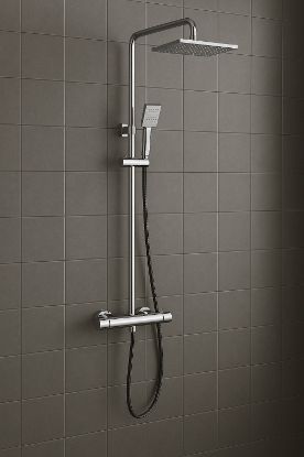 Picture of HYG Square Exposed Shower Mixer With Drencher