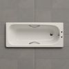 Picture of Eurowa 1700 x 700mm Steel Bath - Twin Grip - 2TH (incl. feet & grips)