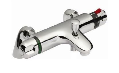 Picture of Round Thermostatic Bath Shower Mixer Valve (Inc Pillar Legs )