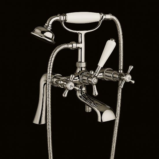 Picture of Victorian Type Bath Shower Mixer • Shower Kit & Wall Bracket included