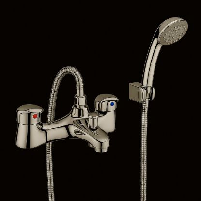Picture of Deck Mounted Bath Shower Mixer • Shower Kit