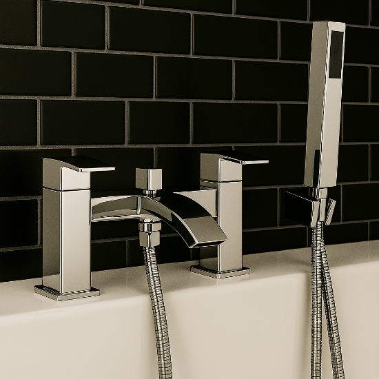 Picture of Classsic Bath Shower Mixer • Shower Kit & Wall Bracket included