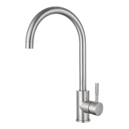 Picture of Single Handle Kitchen Tap Brushed Stainless Steel