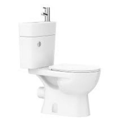 Picture of 2 in 1 Round Close Coupled Toilet & Basin • Tap Not Included 420w x 400h x 670d