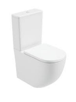 Picture of Delta Rimless Close Coupled Toilet & Soft Close Seat 365w x 400h x 610d