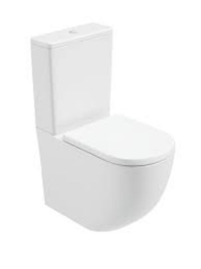 Picture of Delta Rimless Close Coupled Toilet & Soft Close Seat 365w x 400h x 610d