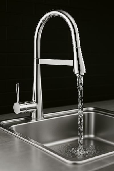Picture of Kitchen Pull Out Mixer Tap Chrome