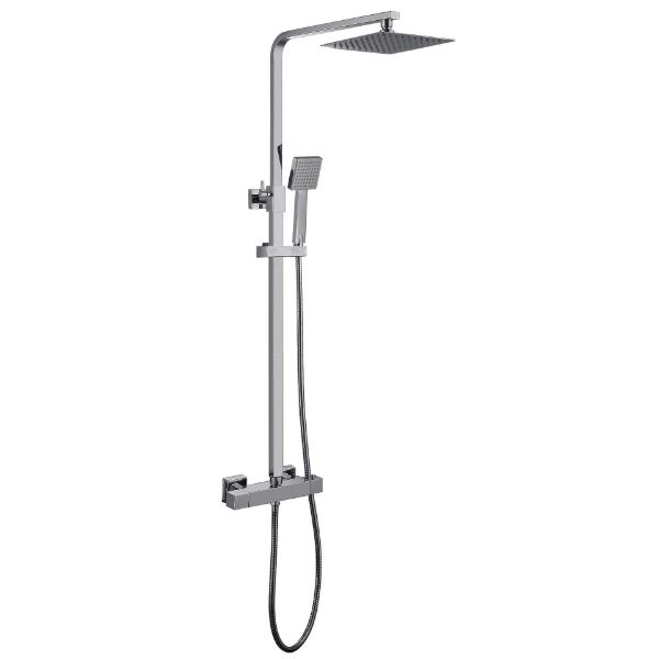 Picture of HYG Square Exposed Shower Mixer With Drencher